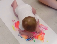 Baby Playing with Colors